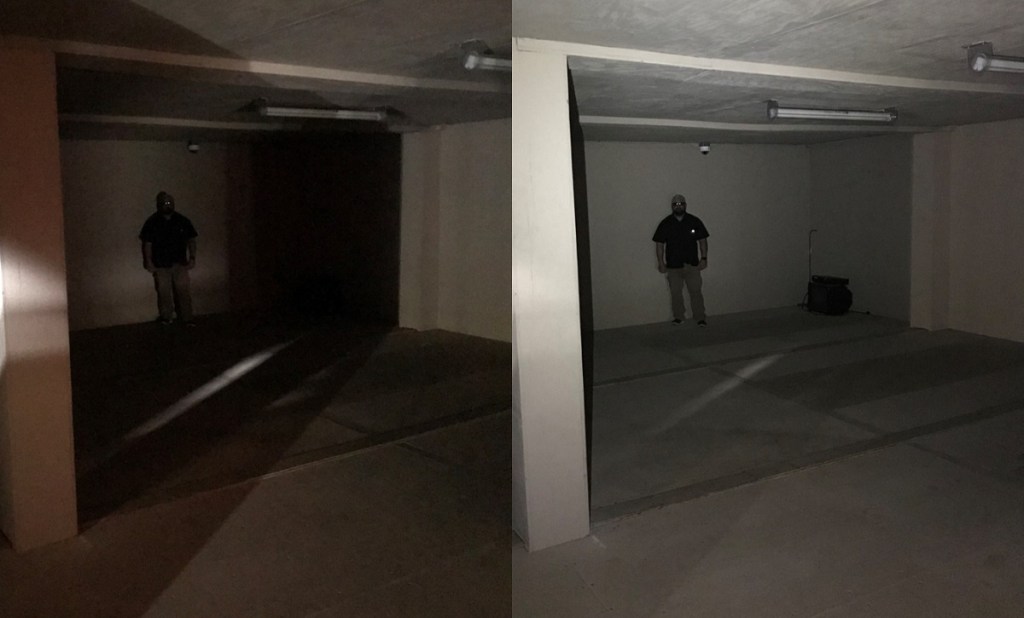 illumination with 5.11 EDC PL flashlight